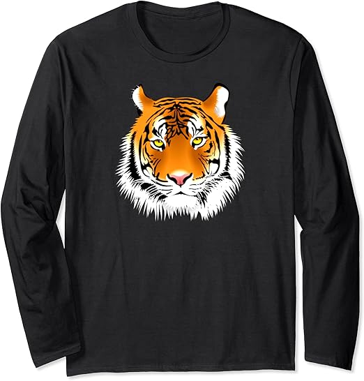 Tiger Design Unisex for Men, Women, Boys & Girls Long Sleeve TShirt